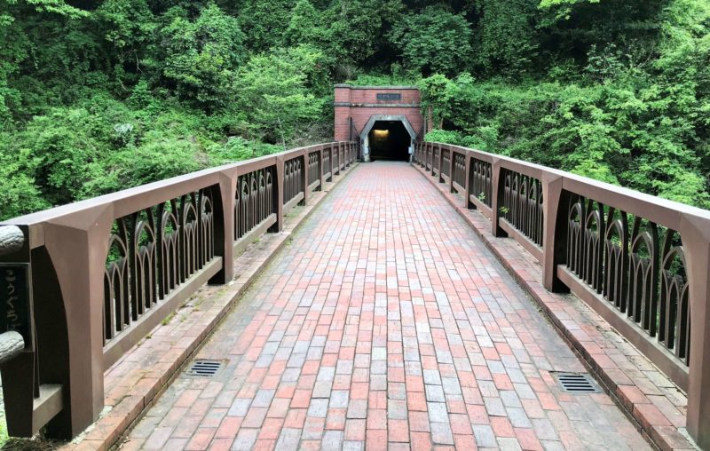マイントピア別子　橋＆観光坑道入口