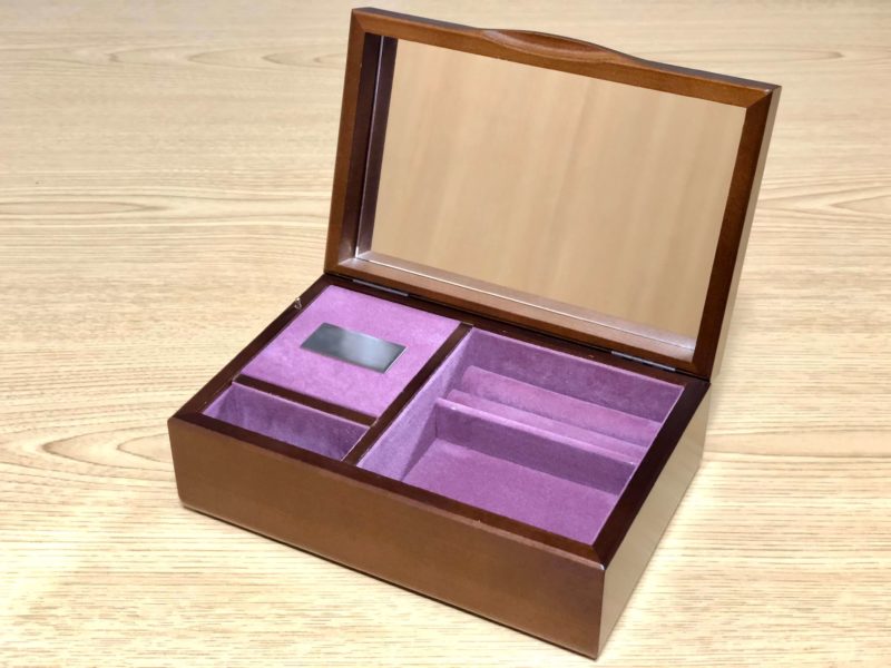 ハンドメイドオルゴール 夢の音　木製宝石箱OR071・18Nタイプ