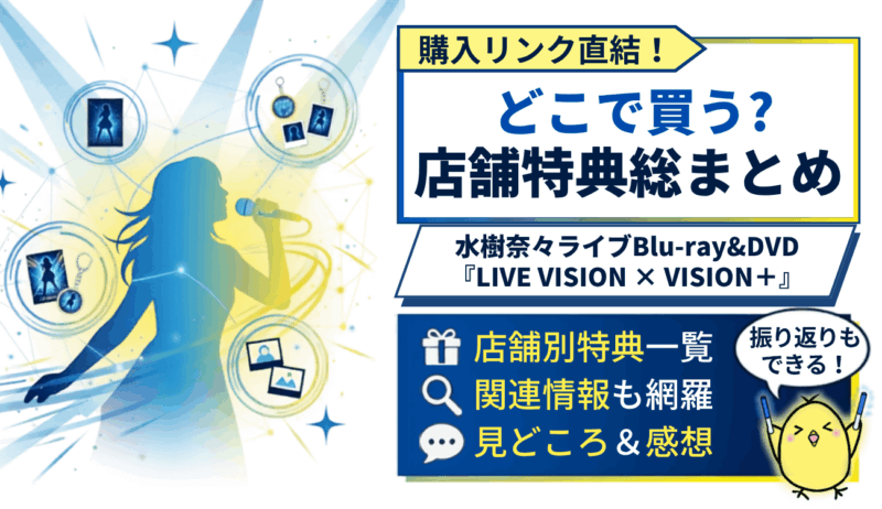 水樹奈々ライブBlu-ray＆DVD『LIVE VISION×VISION＋』店舗特典まとめ・感想アイキャッチ画像
