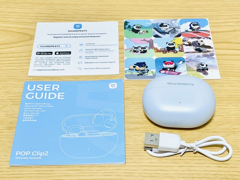 SOUNDPEATS UU2イヤーカフ(POP Clip2)の付属品
